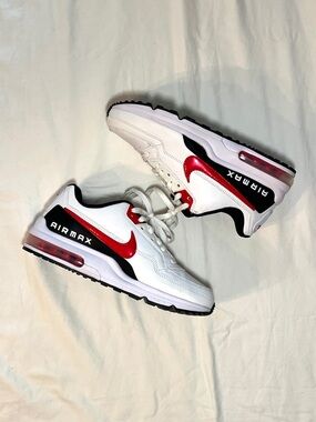 Nike Men’s Air Max LTD3 White University Red and Black Sneakers